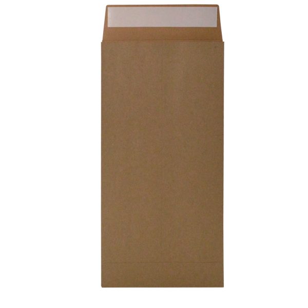 6W" x 2.75G" x 12H" GRADUAL GUSSET NATURAL KRAFT MAILER – 100% RECYCLED CONTENT - Image 3