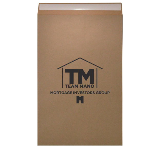 9.5"W x 14.5"H Natural Kraft Mailer - 100% Recycled Content