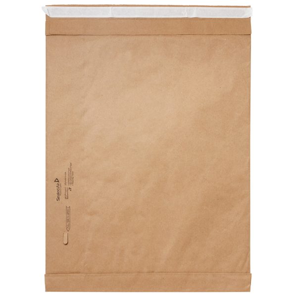 14.25"W x 20"H NATURAL KRAFT PADDED MAILER PLUS - 100% RECYCLABLE, 100% BIODEGRADABLE - Image 2