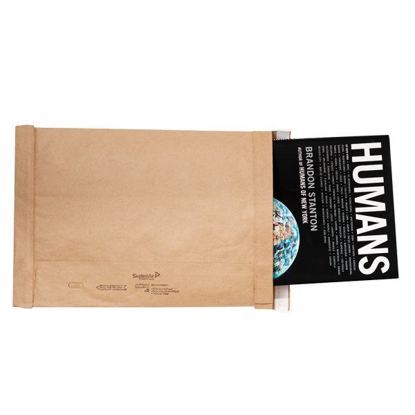 10.5" x 16" NATURAL KRAFT PADDED MAILER PLUS – 100% RECYCLABLE, 100% BIODEGRADABLE - Image 3